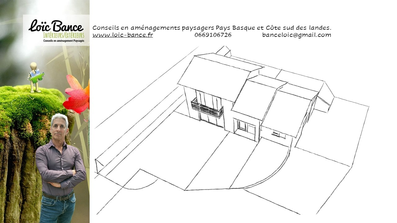 Paysagiste ahetze croquis aménagements paysagers à Ahetze