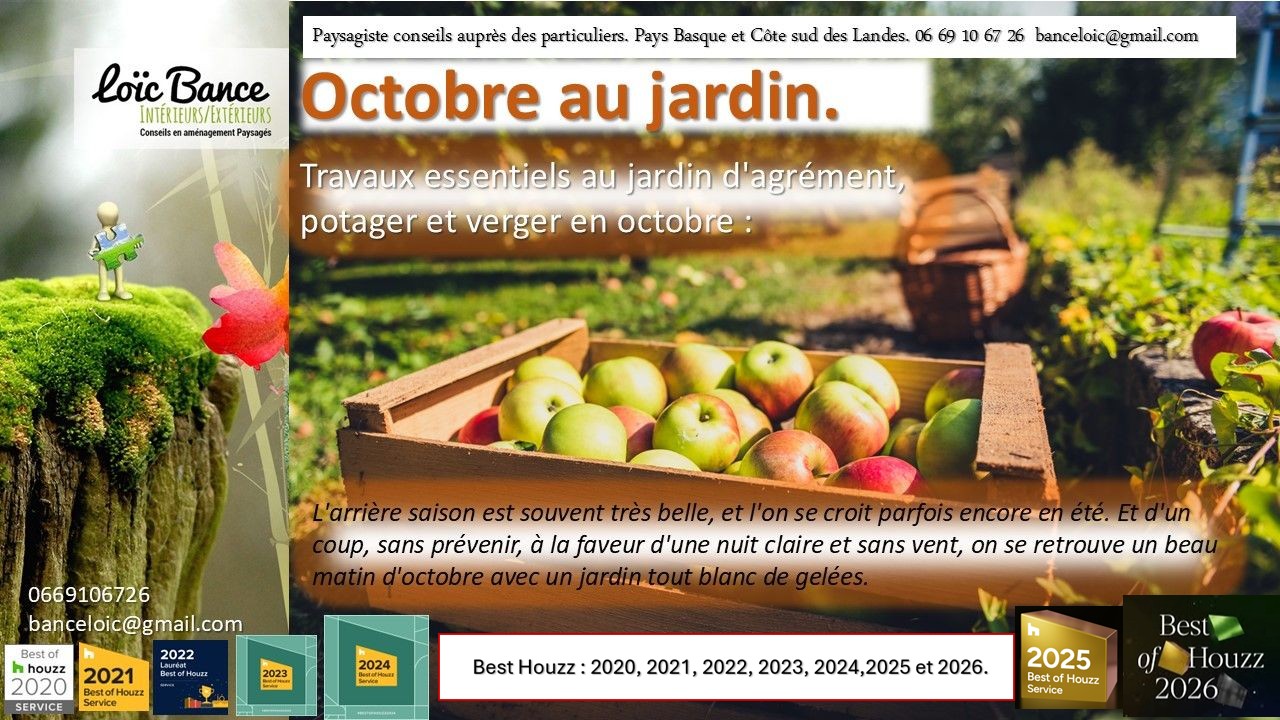 Octobre 2026 au jardin par Paysagiste Ahetze