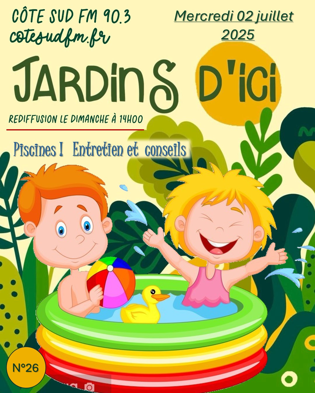 Piscines; Piscines Landes; Piscines Pays basque; Créations piscines; Entretien piscines; Radio d'ici; jardins; Cote Sud FM; Loïc BANCE; Concepteur de jardins; Paysagiste conseils; Ahetze; 