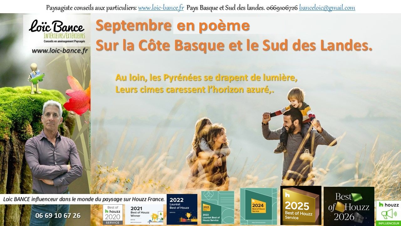 Ahetze paysages Septembre en poème.