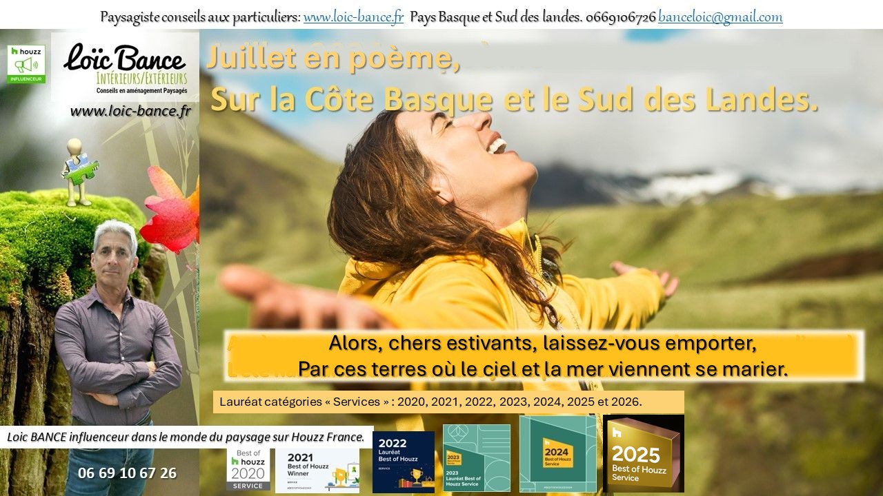 Ahetze paysage Juillet en poème.